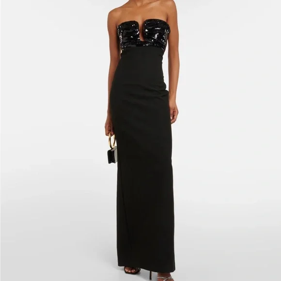 ROLAND MOURET Strapless gown size US6 - Picture 2 of 6